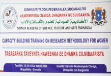 TABABARKA TAYEYNTA HAWEENKA EE DHANKA CILMIBAARISTA