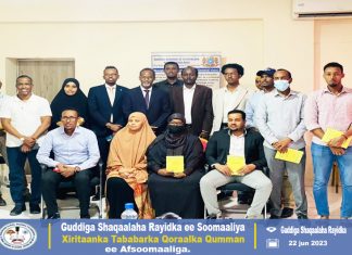 XIRITAANKA TABABARKA QORAALKA QUMMAN EE AFSOOMAALIGA (GUDDIGA SHAQAALAHA RAYIDKA EE SOOMAALIYA)